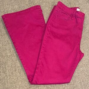 Zenana Outfitters Magenta Flare Jeans